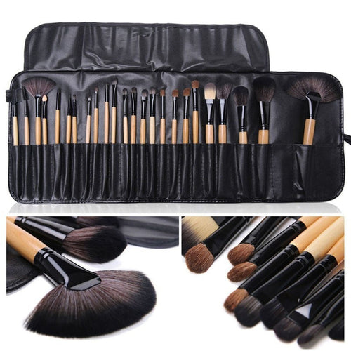 24 pcs Makeup Brush Sets Professional Cosmetics Brushes Eyebrow Powder|